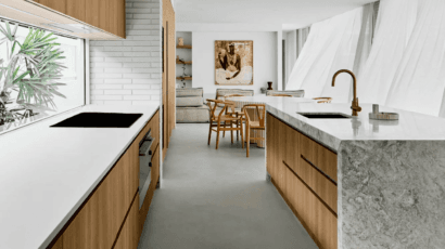 aplicación de microcemento en Salamanca: cocinas de diseño