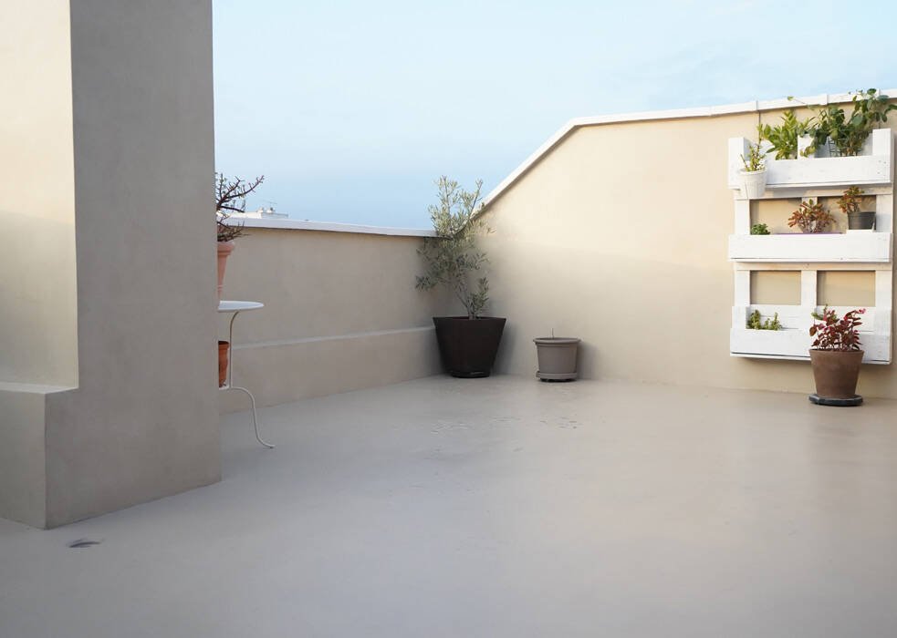 revestimiento pared exterior sin obra - con microcemento